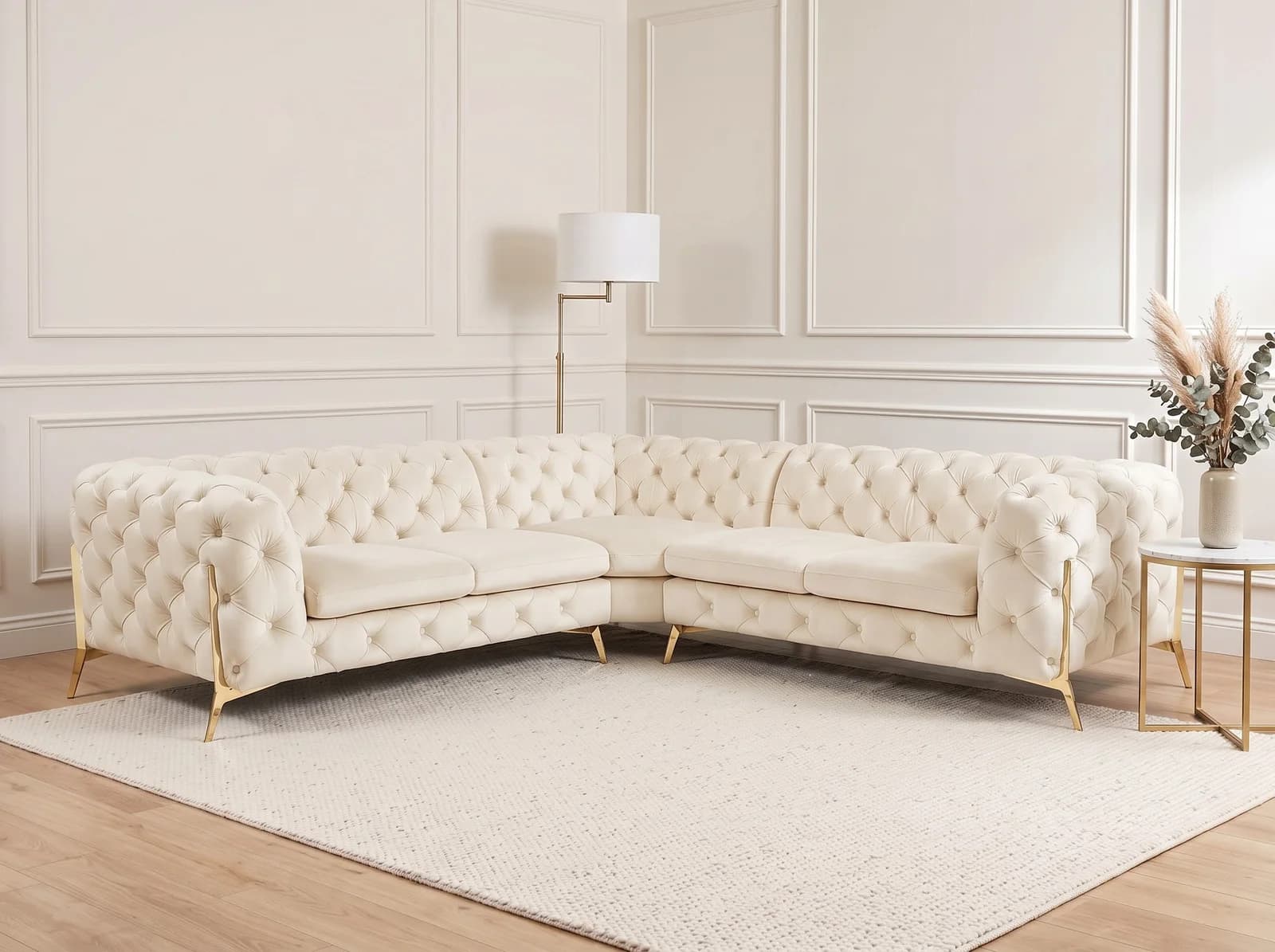 Atalian Chesterfield Corner in Cream