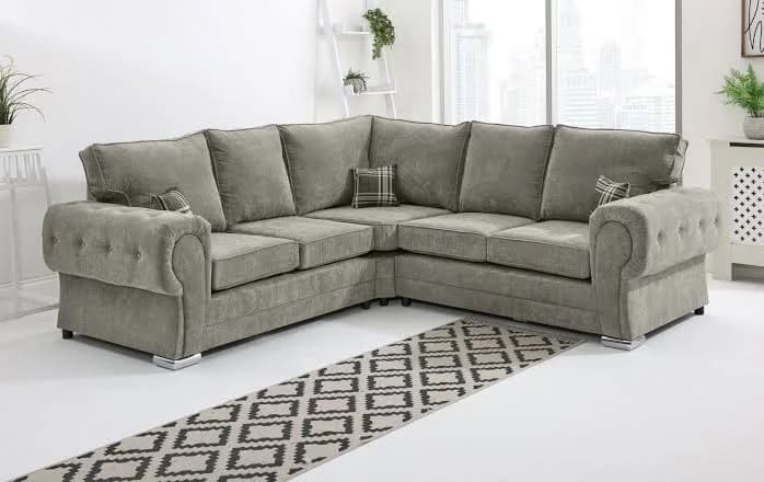 Verona High Back Corner in Grey