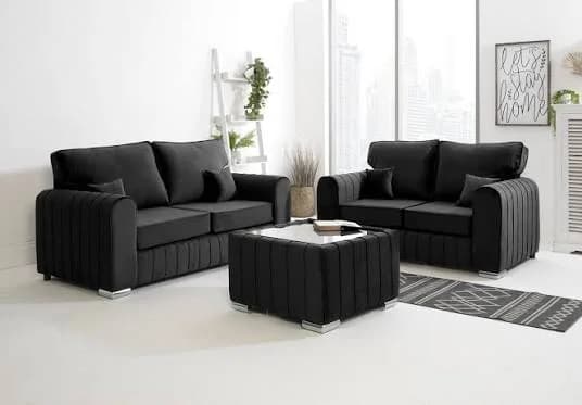 Lily Sofa 3+2 Set in Black