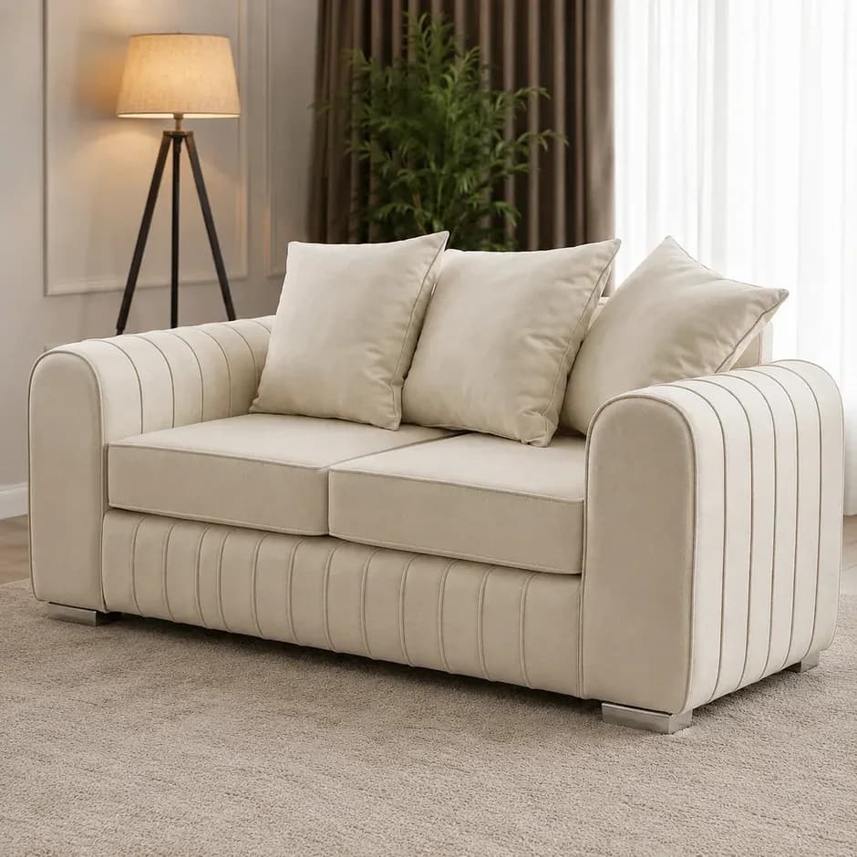 Lily Sofa 3 Seater in Beige