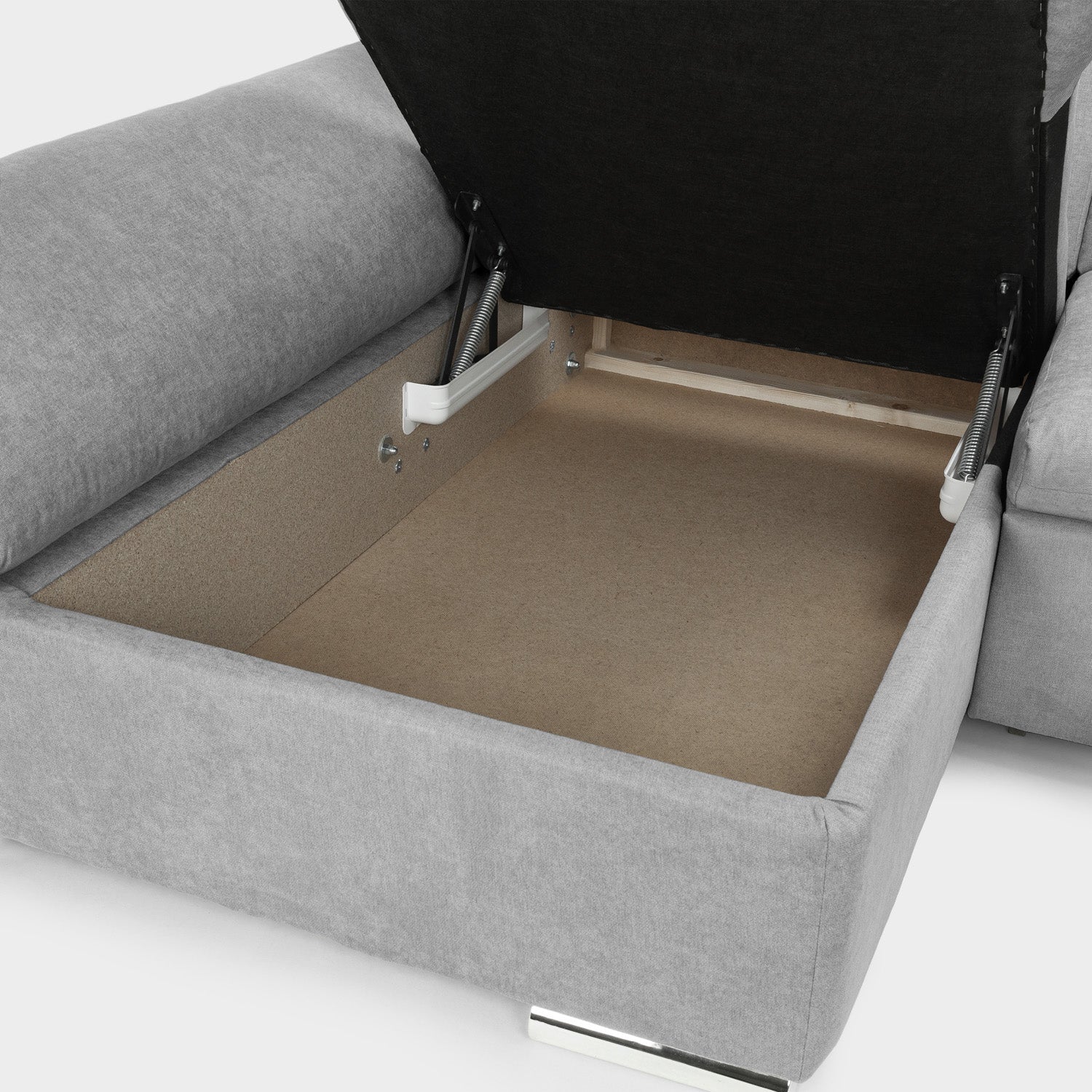 Bergen Sofa Bed Grey Right Hand Facing U Shape Corner