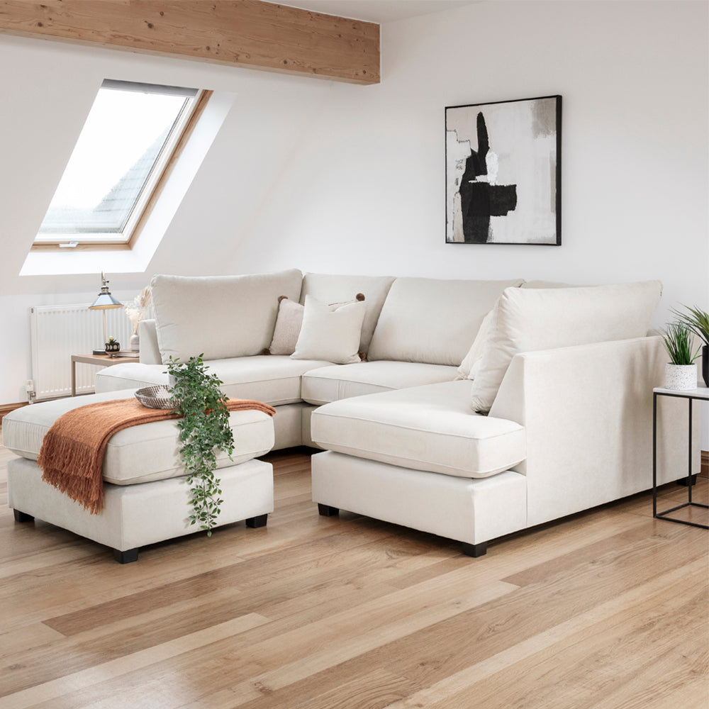 Carnaby Sofa Beige U Shape Corner