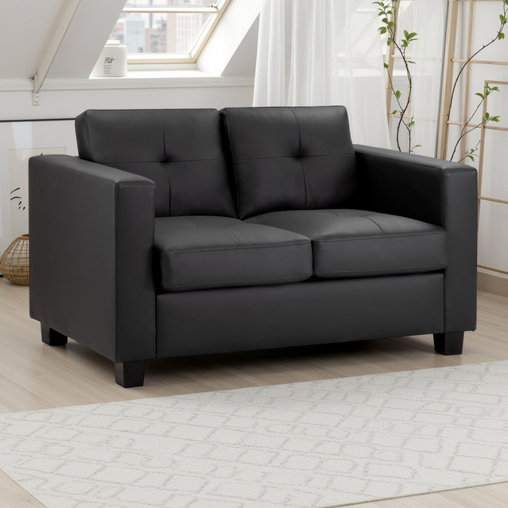Jerry Sofa Black 2 Seater