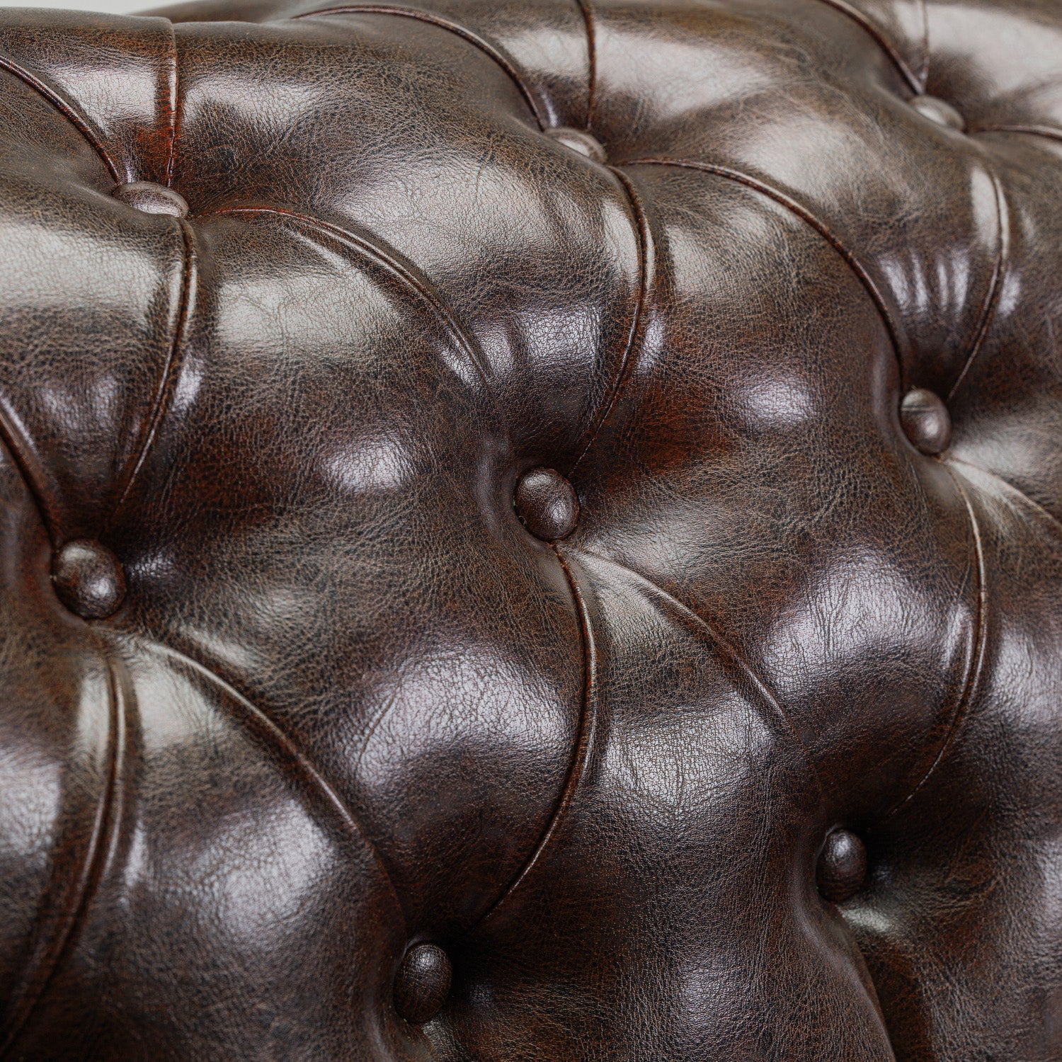 Chesterfield Sofa Antique Brown Large Corner