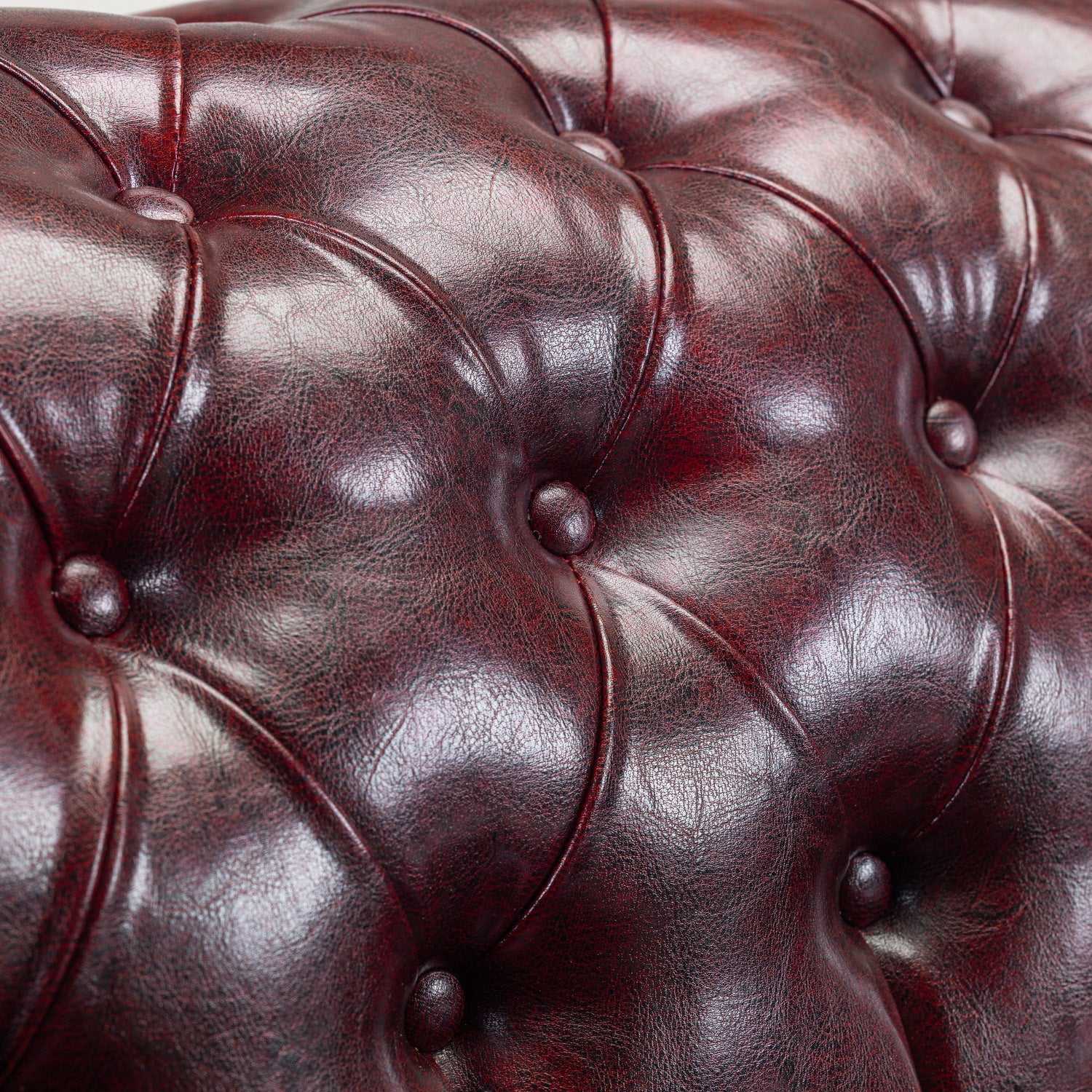 Chesterfield Sofa Oxblood Red 3 Seater