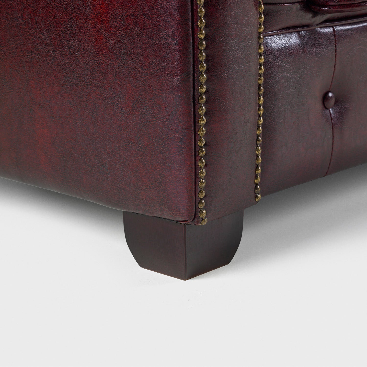 Chesterfield Sofa Oxblood Red Armchair