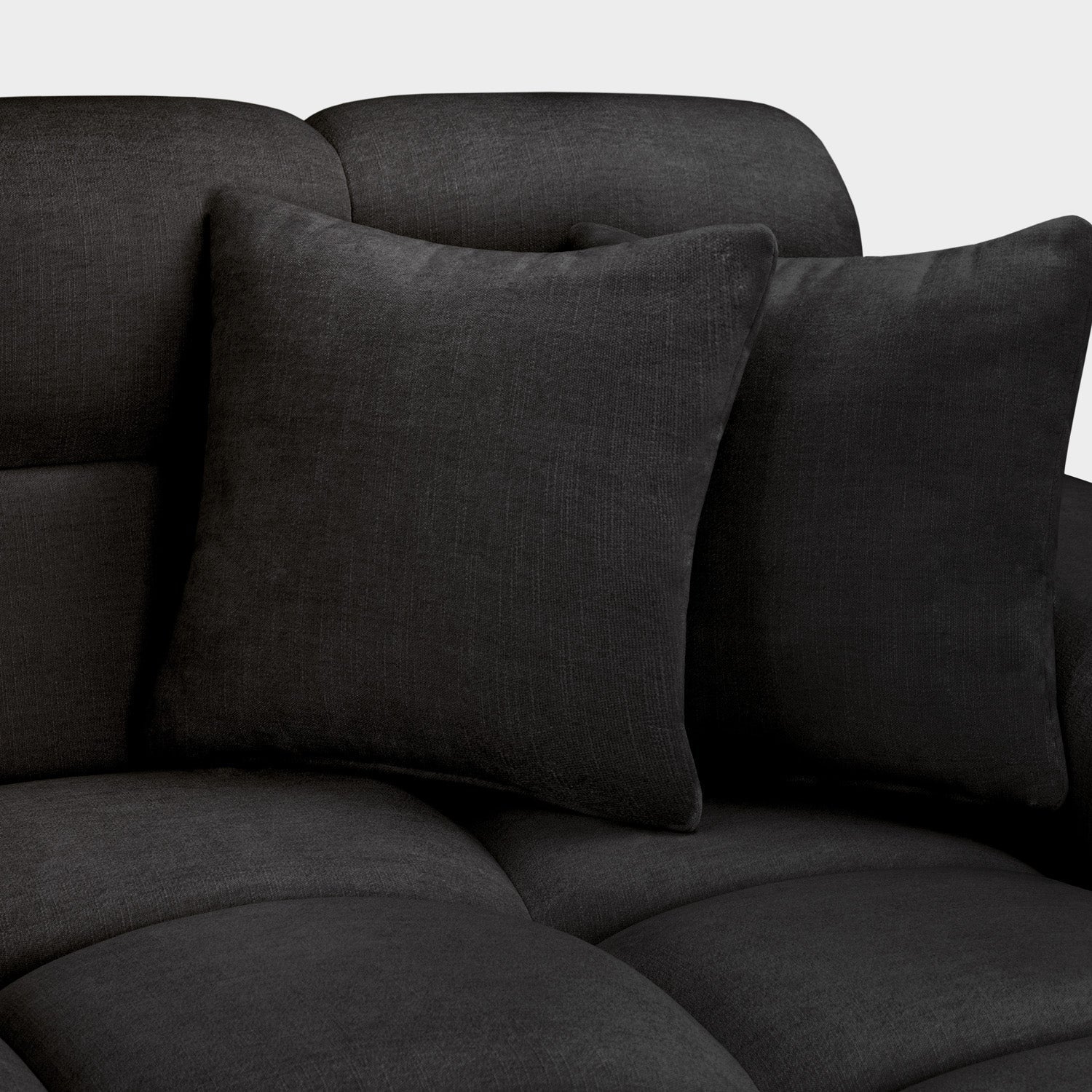 Jacob Sofa Black Right Hand Facing Corner