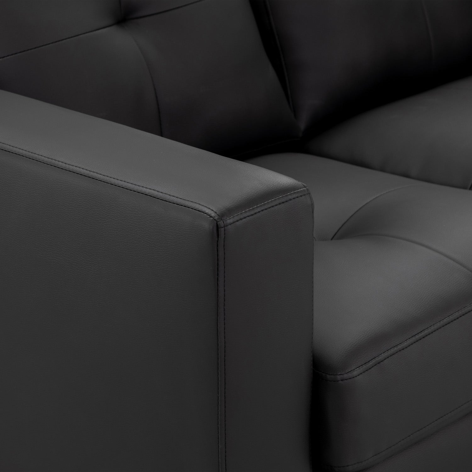 Jerry Sofa Black 3 Seater