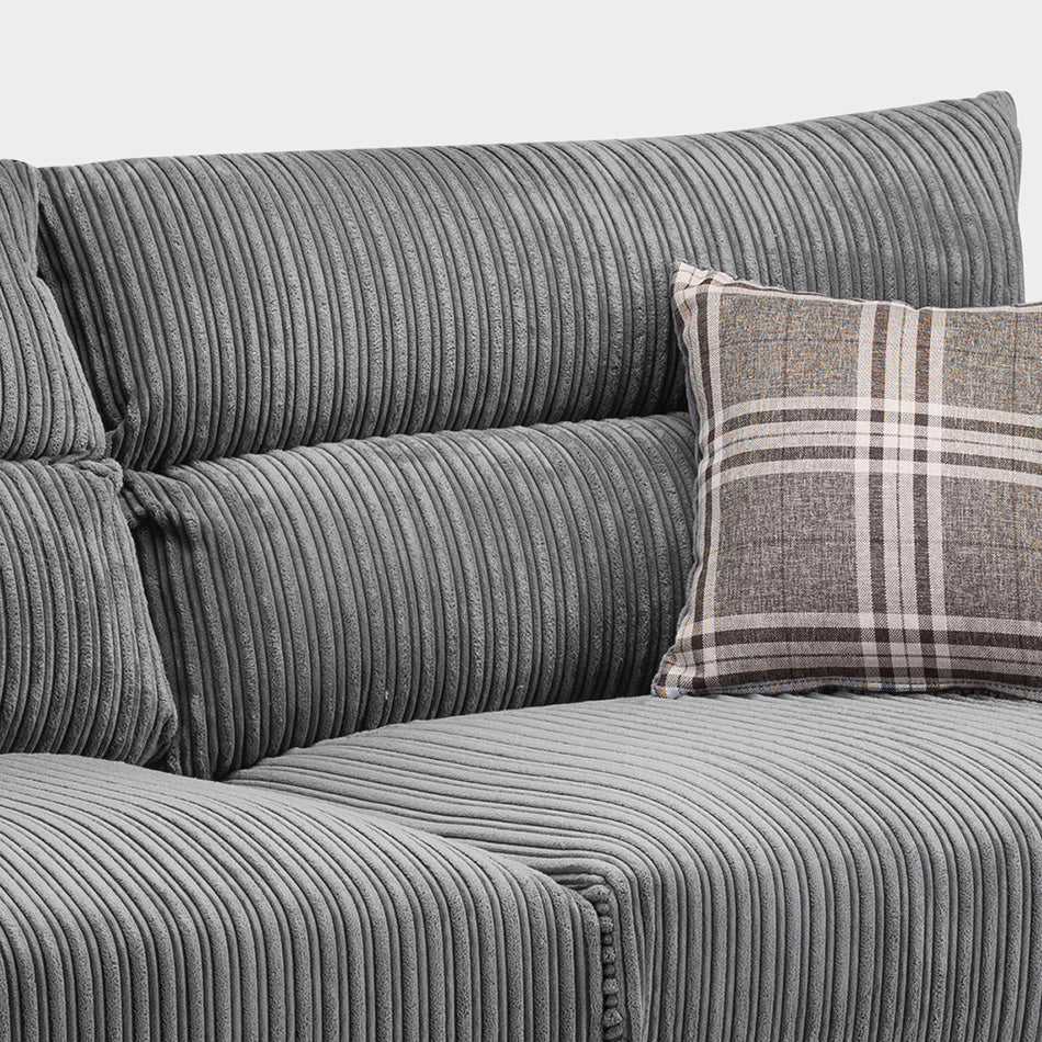 Logan Sofa Black/Grey Armchair