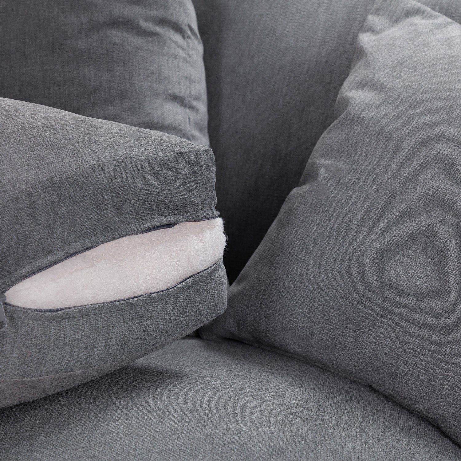 Windsor Fullback Sofa Grey Large Corner